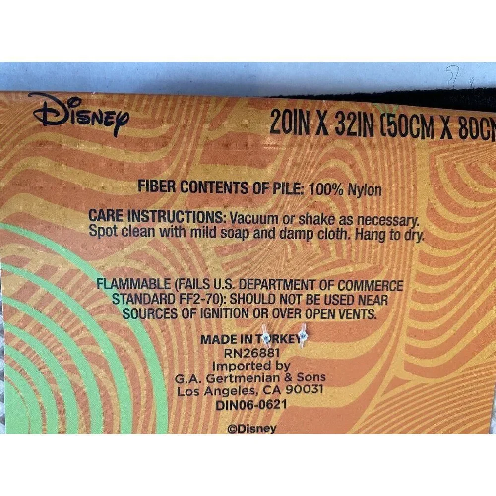Disney Mickey Minnie Pluto Donald Daisy Goofy Halloween Accent Rug 20